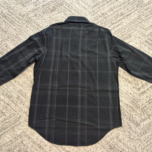 CALVIN KLEIN Men’s Gray Long Sleeve Dress Button Up - Picture 2 of 4